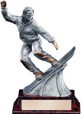 custom resin skiing sport trophy award souvenir gift