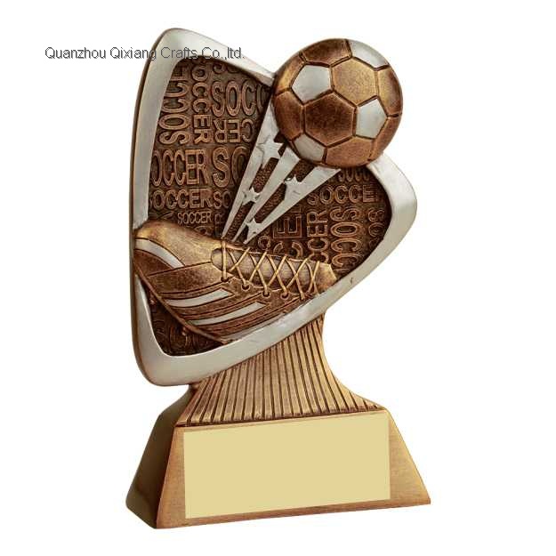 hot resin soccer trophy