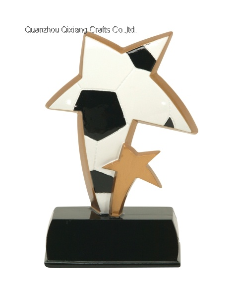 custom resin soccer sport trophy award