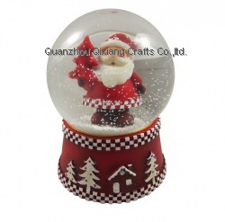 custom christmas souvenir glass snowglobe