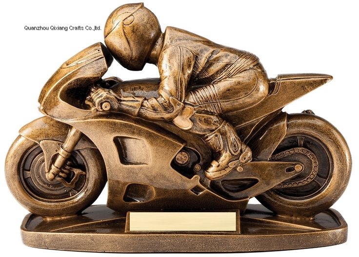 souvenir custom 3d resin kart racing trophy award