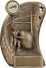 custom resin rugby trophy award