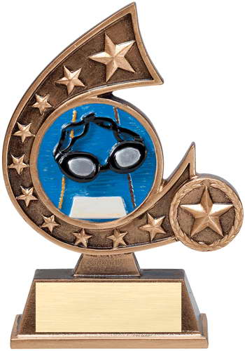 resin swimming trophy custom sport awards