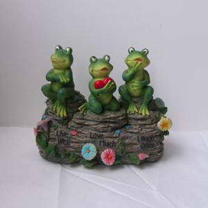 custom souvenir resin frog statue garden decoration