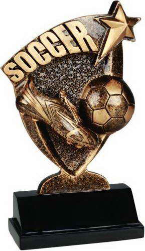 custom resin soccer trophy sport award