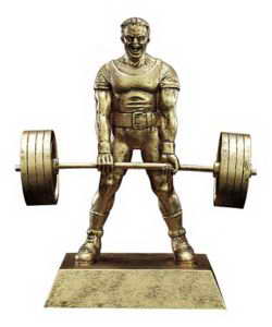 custom resin bodybuilding trophy